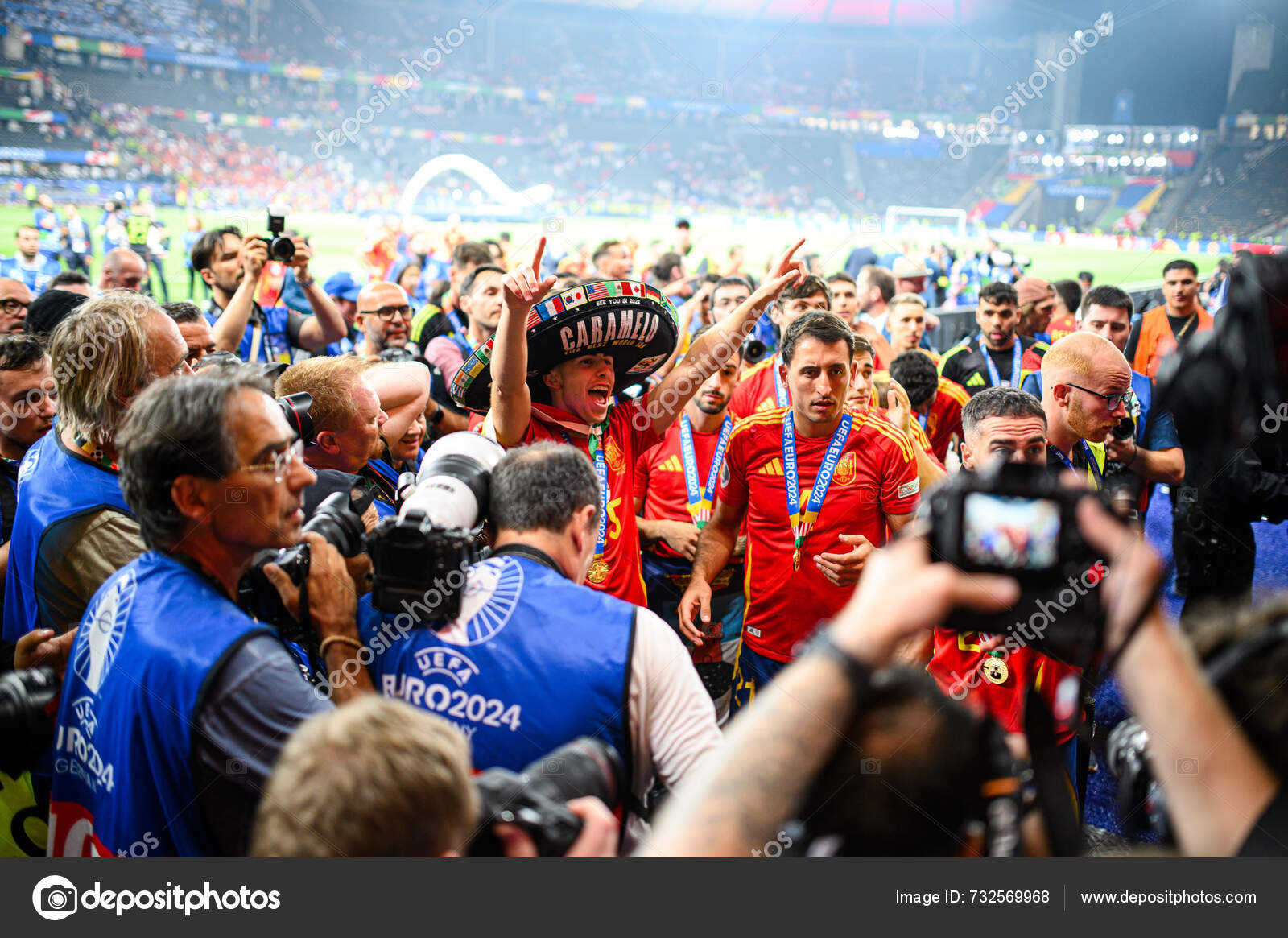 Berlin Germany July 2024 Football Match Final Euro 2024 Spain — Stock