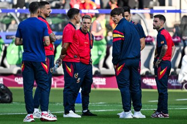 BERLİN, GERMANY - 14 HAZİRAN, 2024: Alex Grimaldo, Final EURO 2024 İspanya-İngiltere Olimpiyat Stadyumu maçı