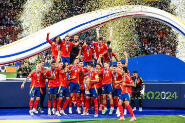 Final maçı EURO 2024 İspanya ile İngiltere Olimpiyat Stadyumu karşılaşması