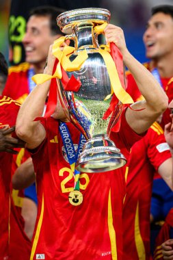 BERLİN, GERMANY - 14 HAZİRAN 2024: Ayoze Perez, Final EURO 2024 İspanya ile Olimpiyat Stadyumu arasındaki futbol maçı
