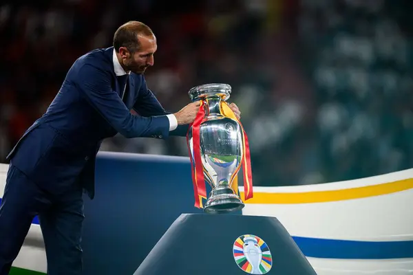 stock image BERLIN, GERMANY - 14 JULY, 2024: Leonardo Bonucci, The football match of Final EURO 2024 Spain vs England at Olympic Stadium