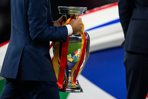 stock image BERLIN, GERMANY - 14 JULY, 2024: The football match of Final EURO 2024 Spain vs England at Olympic Stadium