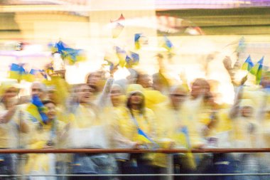 PARIS, FRANCE - 26 HAZİRAN 2024 Olimpiyat Oyunlarının açılış töreni 