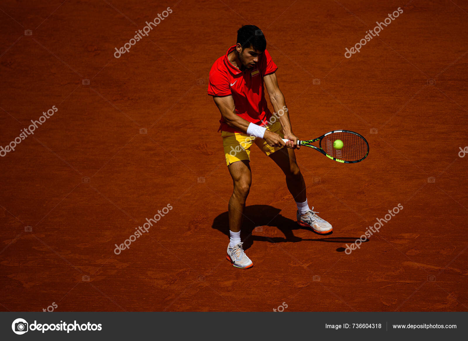 Paris France August 2024 Carlos Alcaraz Semifinal Olympic Games 2024