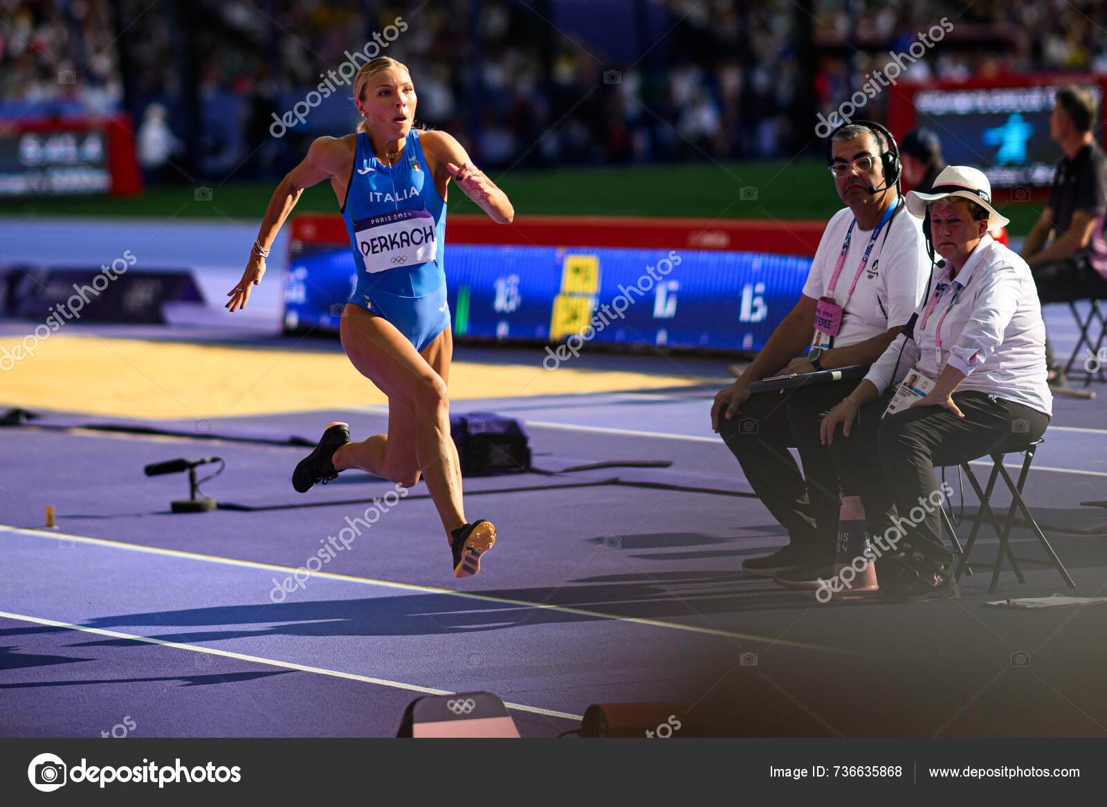 Paris Frankreich August 2024 Derkach Dariya Leichtathletik Olympische