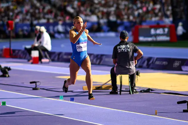 stock image PARIS, FRANCE - 2 AUGUST, 2024: DERKACH Dariya, Athletic, Olympic Games 2024 