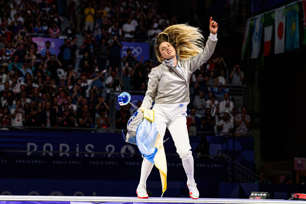 PARIS, FRANCE - 3 AUGUST, 2024: Fencing, Olympic Games 2024 