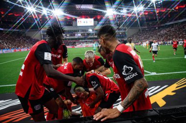 LEVERKUSEN, GERMANY - 17.08.24: The DFB Super Pokal match FC Bayer 04 Leverkusen vs Stuttgart at BayArena