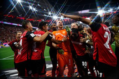 LEVERKUSEN, GERMANY - 17.08.24: The DFB Super Pokal match FC Bayer 04 Leverkusen vs Stuttgart at BayArena
