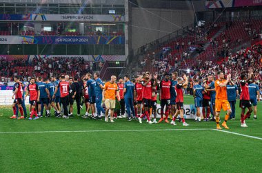 LEVERKUSEN, GERMANY - 17.08.24: The DFB Super Pokal match FC Bayer 04 Leverkusen vs Stuttgart at BayArena