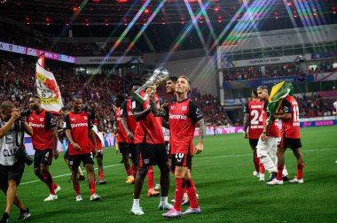 LEVERKUSEN, GERMANY - 17.08.24: The DFB Super Pokal match FC Bayer 04 Leverkusen vs Stuttgart at BayArena
