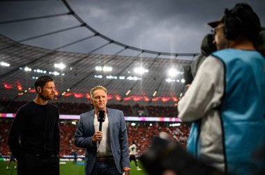 LEVERKUSEN, GERMANY - 17.08.24: Xabi Alonso, The DFB Super Pokal match FC Bayer 04 Leverkusen vs Stuttgart at Bayena