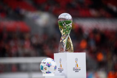 LEVERKUSEN, GERMANY - 17.08.24: The DFB Super Pokal match FC Bayer 04 Leverkusen vs Stuttgart at BayArena