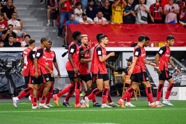 LEVERKUSEN, GERMANY - 17.08.24: The DFB Super Pokal match FC Bayer 04 Leverkusen vs Stuttgart at BayArena