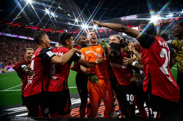 LEVERKUSEN, GERMANY - 17.08.24: The DFB Super Pokal match FC Bayer 04 Leverkusen vs Stuttgart at BayArena