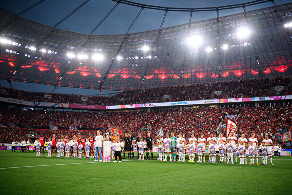ЛЕВЕРКУЗЕН, ГЕРМАНИЯ - 17.08.24: Матч DFB Super Pokal "Байер 04 Леверкузен - Штутгарт" на "БаяАрене"