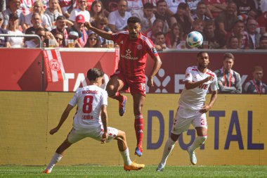 DUESSELDORF, GERMANY - 21 Eylül 2024: Mercur Spiel Arena 'da 2.Bundesliga Fortuna Duesseldorf - 1.FC Koeln maçı