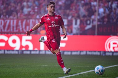 DUESSELDORF, GERMANY - 21 Eylül 2024: Mercur Spiel Arena 'da 2.Bundesliga Fortuna Duesseldorf - 1.FC Koeln maçı
