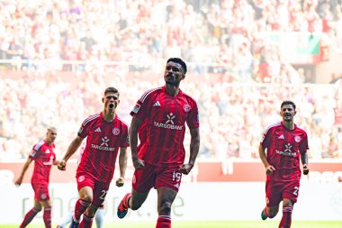 DUESSELDORF, GERMANY - 21 SEPTEMBER, 2024: Emmanuel Iyoha, Mercur Spiel Arena 'da 2.Bundesliga Fortuna Duesseldorf maçında 1.FC Koeln' e karşı