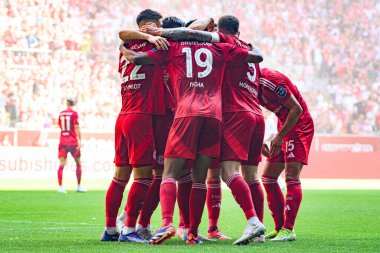 DUESSELDORF, GERMANY - 21 SEPTEMBER, 2024: Emmanuel Iyoha, Mercur Spiel Arena 'da 2.Bundesliga Fortuna Duesseldorf maçında 1.FC Koeln' e karşı