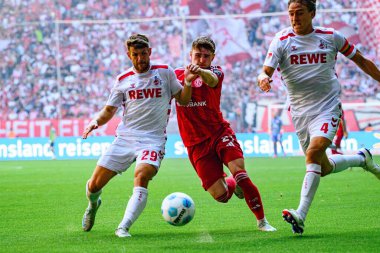 DUESSELDORF, GERMANY - 21 Eylül 2024: Mercur Spiel Arena 'da 2.Bundesliga Fortuna Duesseldorf - 1.FC Koeln maçı