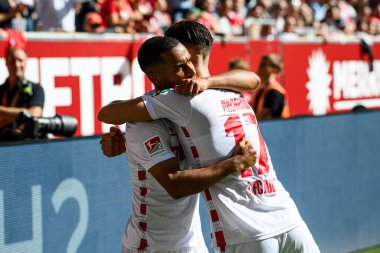DUESSELDORF, GERMANY - 21 SEPTEMBER, 2024: Linton Maina, Mercur Spiel Arena 'da 2.Bundesliga Fortuna Duesseldorf 1.FC Koeln maçında