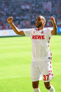 DUESSELDORF, GERMANY - 21 SEPTEMBER, 2024: Linton Maina, Mercur Spiel Arena 'da 2.Bundesliga Fortuna Duesseldorf 1.FC Koeln maçında