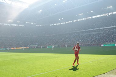 DUESSELDORF, GERMANY - 21 Eylül 2024: Mercur Spiel Arena 'da 2.Bundesliga Fortuna Duesseldorf - 1.FC Koeln maçı