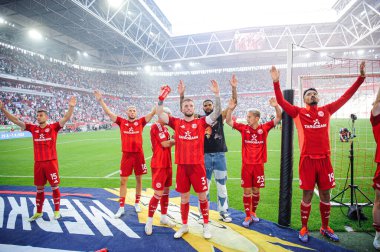 DUESSELDORF, GERMANY - 21 Eylül 2024: Andre Hoffmann, Mercur Spiel Arena 'da 1.FC Koeln' e karşı 2.Bundesliga Fortuna Duesseldorf futbol maçı