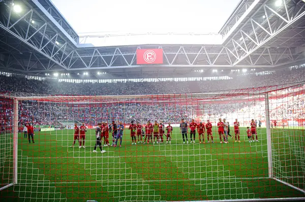 stock image DUESSELDORF, GERMANY - 21 SEPTEMBER, 2024: The football match of 2.Bundesliga Fortuna Duesseldorf vs. 1.FC Koeln at Mercur Spiel Arena