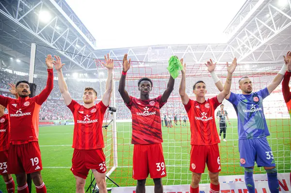 stock image DUESSELDORF, GERMANY - 21 SEPTEMBER, 2024: Noah Mbamba, The football match of 2.Bundesliga Fortuna Duesseldorf vs. 1.FC Koeln at Mercur Spiel Arena