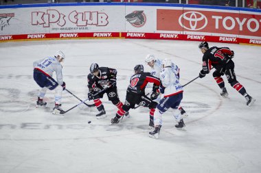 COLOGNE, GERMANY - 22 SEPTEMBER, 2024: The game of DEL Koelner Haie vs. Adler Mannheim at Lanxess Arena clipart