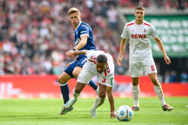 COLOGNE, GERMANY - 29 SEPTEMBER, 2024: Linton Maina, 1.Bundesliga 1.FC Koeln-Karlsruher SC maçı Rhein Energie Stadion 'da