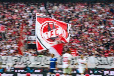 COLOGNE, GERMANY - 29 Eylül 2024: Rhein Energie Stadion 'da 2.Bundesliga 1.FC Koeln-Karlsruher SC maçı
