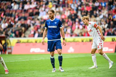 COLOGNE, GERMANY - 29 SEPTEMBER, 2024: Budu Zivzivadze, The football match of 2.Bundesliga 1.FC Koeln vs Karlsruher SC at Rhein Energie Stadion clipart