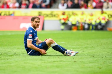 COLOGNE, GERMANY - 29 SEPTEMBER, 2024: Budu Zivzivadze, The football match of 2.Bundesliga 1.FC Koeln vs Karlsruher SC at Rhein Energie Stadion clipart