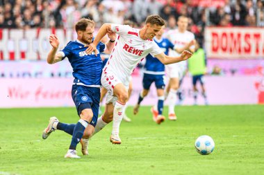 COLOGNE, GERMANY - 29 SEPTEMBER, 2024: Budu Zivzivadze, 2.Bundesliga 1.FC Koeln-Karlsruher SC maçı Rhein Energie Stadion 'da