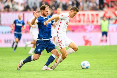 COLOGNE, GERMANY - 29 SEPTEMBER, 2024: Budu Zivzivadze, 2.Bundesliga 1.FC Koeln-Karlsruher SC maçı Rhein Energie Stadion 'da