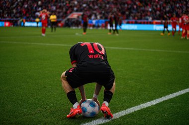 LEVERKUSEN, ALMANY - 5 EKİM, 2024: Florian Wirtz, Bundesliga, maç 2. Bayer 04 Leverkusen, Bayarena 'da Holstein Kiel' e karşı.