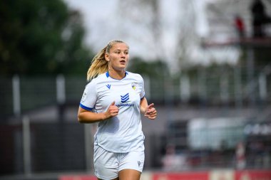 LEVERKUSEN, ALMANY - 7 Ekim 2024: Bayanlar Bundesliga Bayer 04 Leverkusen - Ulrich Haberland Stadyumu 'nda FC Carl Zeiss Jena