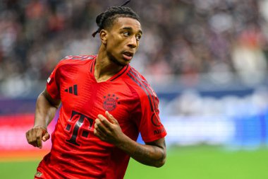 FRANKFURT, GERMANY - 6 Ekim 2024: Deutsche Bank Park 'ta Bundesliga SG Eintracht-FC Bayern maçı