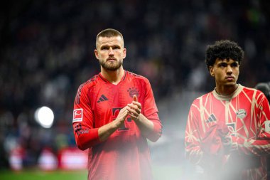 FRANKFURT, GERMANY - 6 Ekim 2024: Eric Dier, Deutsche Park 'ta Bundesliga SG Eintracht Frankfurt FC Bayern' e karşı futbol maçı