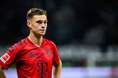 FRANKFURT, GERMANY - 6 Ekim 2024: Joshua Kimmich, Bundesliga SG Eintracht Frankfurt FC Bayern 'e karşı Deutsche Park' ta futbol maçı