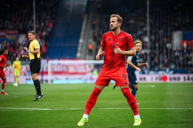 BOCHUM, GERMANY - 27 Ekim 2024: Harry Kane VfL Bochum futbol maçı Vonovia Ruhr Stadyumu 'nda FC Bayern Muenchen' e karşı
