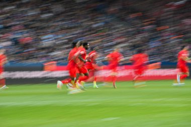 BOCHUM, GERMANY - 27 Ekim 2024: VfL Bochum futbol maçı Vonovia Ruhr Stadyumu 'nda FC Bayern Muenchen' e karşı