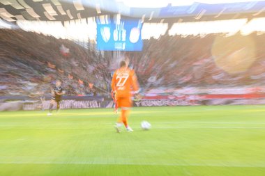 BOCHUM, GERMANY - 27 Ekim 2024: VfL Bochum futbol maçı Vonovia Ruhr Stadyumu 'nda FC Bayern Muenchen' e karşı