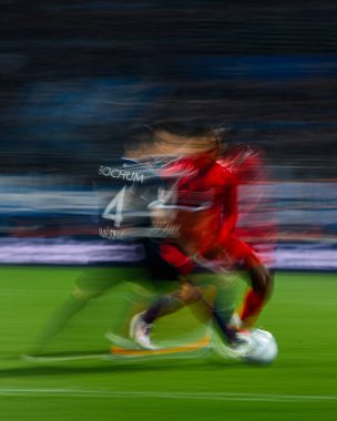 BOCHUM, GERMANY - 27 Ekim 2024: VfL Bochum futbol maçı Vonovia Ruhr Stadyumu 'nda FC Bayern Muenchen' e karşı