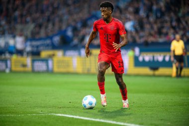 BOCHUM, GERMANY - 27 Ekim 2024: Kingsley Coman, VfL Bochum 1848 FC Bayern Muenchen 'e karşı Vonovia Ruhr Stadyumu' nda oynanan futbol maçı