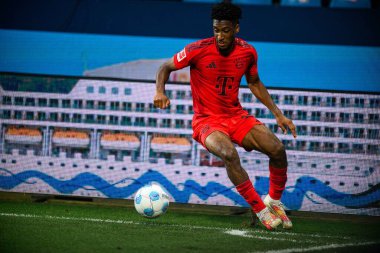 BOCHUM, GERMANY - 27 OCTOBER, 2024: Kingsley Coman, The football match of Bundesliga VfL Bochum 1848 vs FC Bayern Muenchen at Vonovia Ruhr Stadion clipart