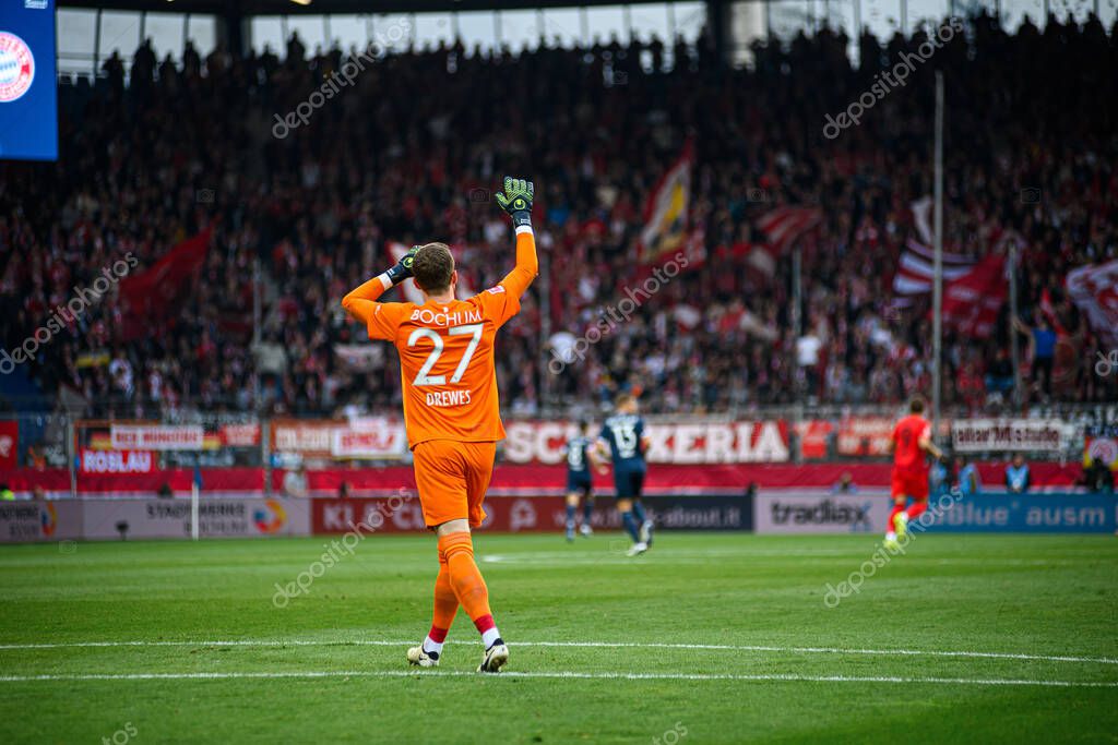 BOCHUM, GERMANY - 27 OCTOBER, 2024: Patrick Drewes, The football match of Bundesliga VfL Bochum 1848 vs FC Bayern Muenchen at Vonovia Ruhr Stadion